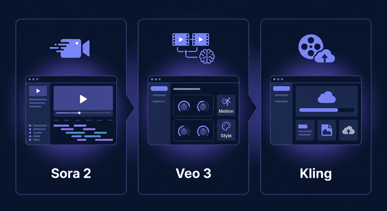 Sora 2, Veo 3, Kling: Lovart 안에서 각 모델 활용법