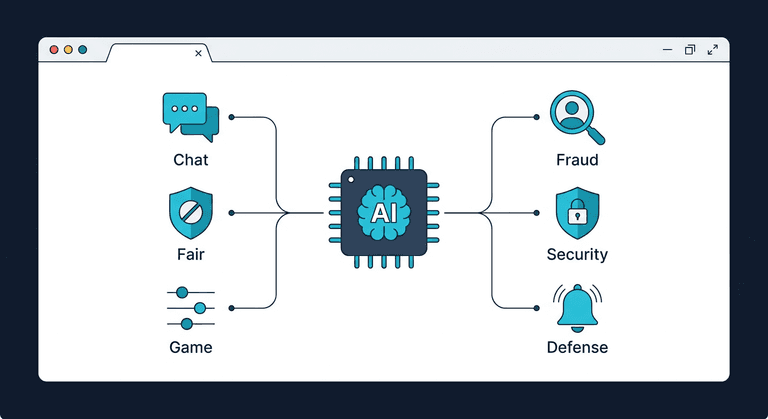 플레이어 경험 향상과 게임 보안을 책임지는 AI