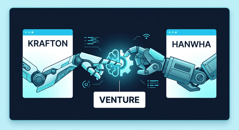 크래프톤과 한화에어로의 피지컬 AI 합작사 설립